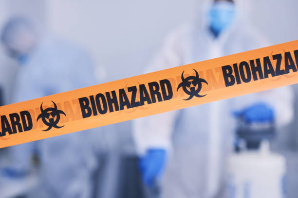 Professional Biohazard Cleanup technician working in Port Orange, FL